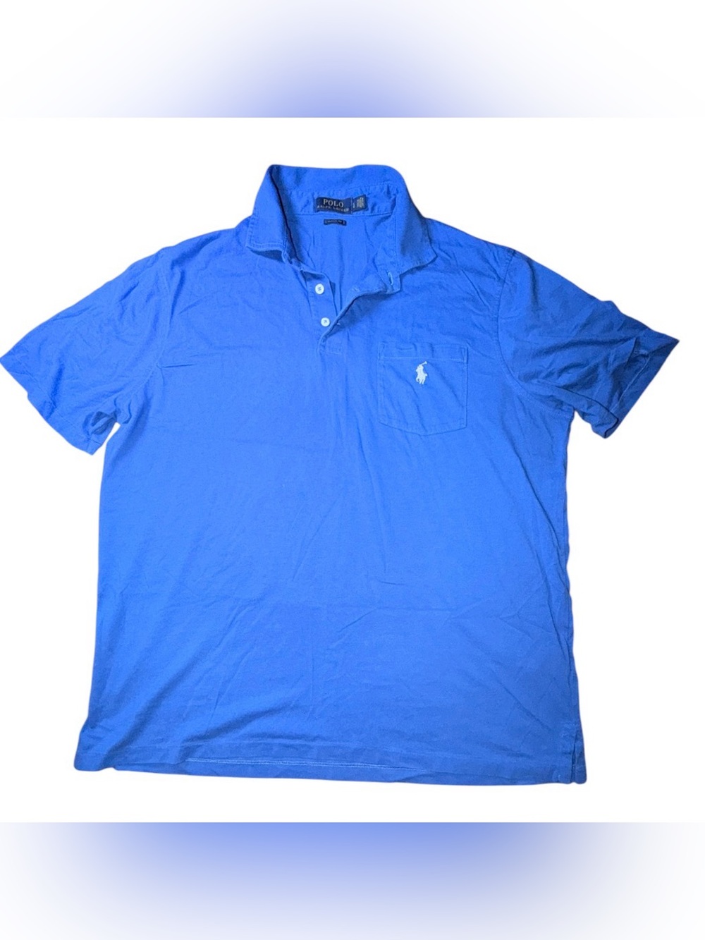 🔥 Polo Ralph Lauren Mens Sz L 100% Cotton Classic Fit Polo 🔥